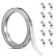 thumbnail image 1 of Kit de abrazadera de tornillo sin fin para manguera de acero inoxidable de 16.4 pies, 1 of 7