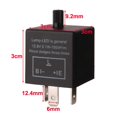 thumbnail image 2 of 1 Piece 12v 3 Pin Adjustable Flasher Relay For Cf-14kt Led Turn Signals, Car Motorcycle Electronic Flasher Relay 0.1w-150w, Bundled, 2 of 5