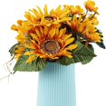 thumbnail image 4 of 13 Heads Silk Sunflowers Artificial Sunflower Bouquet Artificial Flowers Floral Arrangement for Wedding Party Office Home Decor, 4 of 7