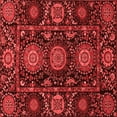 thumbnail image 1 of Ahgly Company Machine Washable Indoor Square Abstract Red Modern Area Rugs, 6' Square, 1 of 4