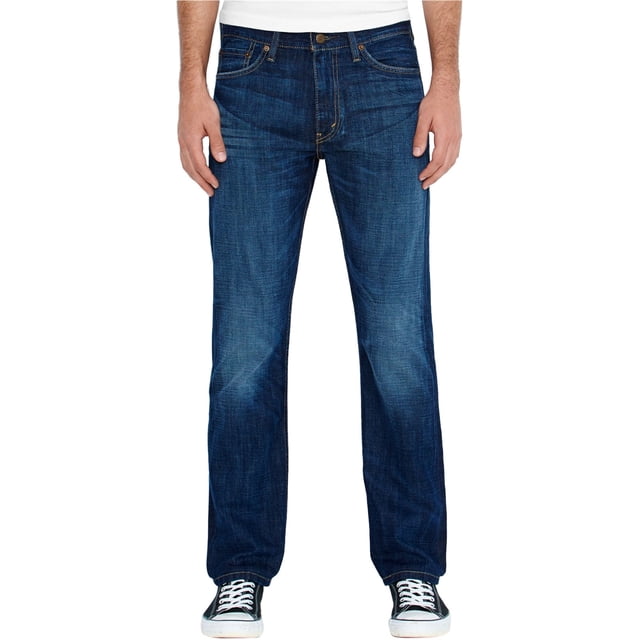 Levi's 513 Straight Leg Jeans para Hombre, Azul, 38W x 32L Levis Pierna recta