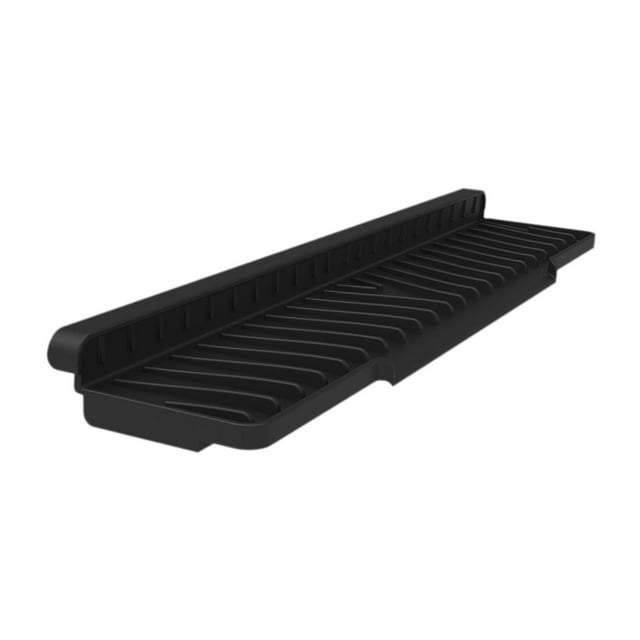 Tapete de silicona para secar platos con protección contra salpicaduras para fregadero de cocina, encimera y baño. Negro