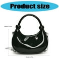 thumbnail image 5 of Glossy Crossbody Purse With Detachable Chain Strap Women Fashion Shoulder Bag, 5 of 21