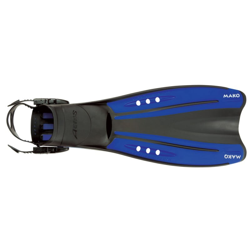 Aeris Mako Adjustable Strap Fins Blue Small
