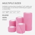 thumbnail image 3 of Dynarex Sensi-Wrap Self-Adhesive Bandages, 36-Pack, 2" x 5 yards, Pink, Latex, Colored Elastic Cohesive Athletic Tape, Tattoo Grip & Vet Wrap, 3 of 7