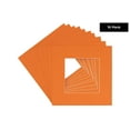 thumbnail image 2 of Orange Acid Free 20x20 Picture Frame Mats with White Core Bevel Cut for 8x8 Pictures - Fits 20x20, 2 of 3
