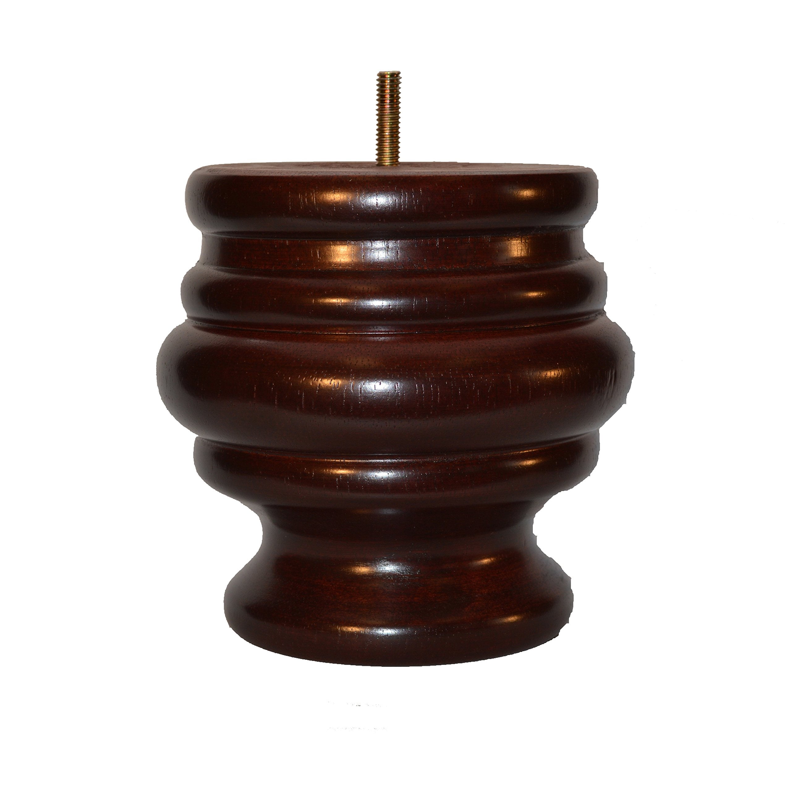 BingLTD 5 1/4" Mahogany Hardwood Sofa Legs Set of 4 (P129157