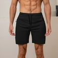 thumbnail image 4 of Mens Shorts Casual Mens Workout Athletic Shorts Hiking Shorts Casual Work Flat Front Shorts Quick Dry Loose-Fit Athletic Shorts Casual Short Pants Gym Shorts, 4 of 7