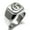 Silver, variant on Stainless Steel Letter G Initial Royal Monogram Engraved Engraved Square Flat CZ Top Biker Style Polished Signet Ring