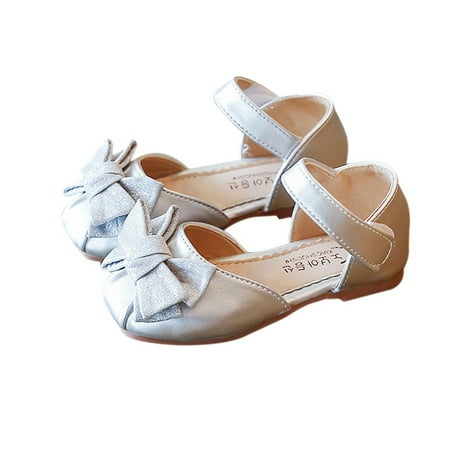 Gyratedream Toddler Little Kids Girls Glitter Bow Princess Sandals Special Occasion Shoes