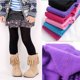 thumbnail image 5 of Pantalones ajustados con forro cálido de invierno para niñas, mallas gruesas elásticas para niños, noveno pantalón para 3-5 años (gris), 5 of 5