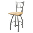 thumbnail image 2 of 810 Contessa 30" Swivel Bar Stool with Black Wrinkle Finish and Dark Cherry Maple Seat, 2 of 2