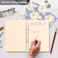 thumbnail image 5 of WOBOGO A Seamless Pattern Of Water Lilies Notebook College Horizontal Grid Paper Ink Spill Resistant Water Resistant Cover 8.3x5.7x0.4in, 5 of 8