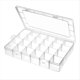 thumbnail image 1 of Caja Organizadora de Plástico Grande de 24 Rejillas con Divisores Ajustables, Caja de Almacenamiento Transparente para Joyas, Manualidades de Bricolaje, Cintas Washi, 1 of 7