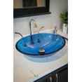 thumbnail image 6 of Blue Crystal Oval Glass Vessel Sink, 6 of 6