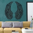 thumbnail image 3 of Arte de pared Matsuzay con alas de ángel negro 45cm con luz, 3 of 6