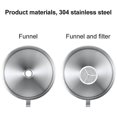 thumbnail image 4 of Stainless Steel Kitchen Funnel With Stainless Steel Strainer Filter, 4 of 5