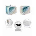 thumbnail image 2 of Fsddascl Blue Teal Beach Coastal Toaster Cover 4 Slice, Large Kitchen Appliance Covers, Summer Nautical Seaside Ocean Toaster Oven Cover with Loop, Bread Machine Cover Polyester Dust Cover, 2 of 5