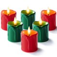 thumbnail image 1 of Velas votivas con temporizador sin llama de Lamp Homemory, 2 x 2 pulgadas, paquete de 6, 1 of 7