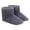 Gray, variant on Electric USB Heated Shoes Close Toe Slippers Heating Foot Warmers Super Soft Winter USB Shoes for Parents