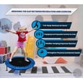 thumbnail image 5 of Machrus Upper Bounce 44" Mini Trampoline for Adults- Rebounder Exercise Fitness Kids Trampoline- Small Rebounder Trampoline with Durable Jumping Mat, Portable & Foldable Workout Trampoline, 5 of 6