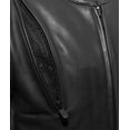 thumbnail image 5 of First Mfg Co - Revolt - Men's Motorcycle Biker Riding Black Leather Jacket - 2X Large, 5 of 5