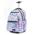 thumbnail image 3 of K-Cliffs Heavy Duty Rolling School Backpack, Traveling Book bag Pastel, Unisex, Teen-Adult, 3 of 5