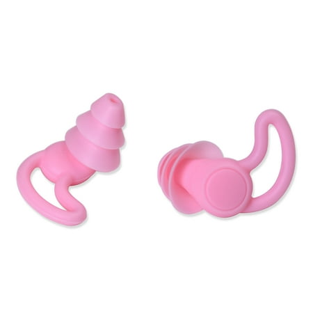 

xinRui 1 Pair Noise Reduction Earplugs Shark-Fin Anti-slip Design Portable Waterproof Ear Wear Hearing Protection Reusable Swimming Sleeping Silicone Silent Ear Plugs Extra Accessories