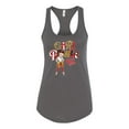 thumbnail image 2 of Wild Bobby, Betty Boop Winking Girl Power Femenist Betty Boop Ladies Racerback Tank Top, Dark Grey, Medium, 2 of 5
