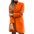 thumbnail image 1 of CEHVOM Manteau en Laine pour Femmes Trench Veste Dames Chaud Long Pardessus Vêtement d'Extérieurw, 1 of 4