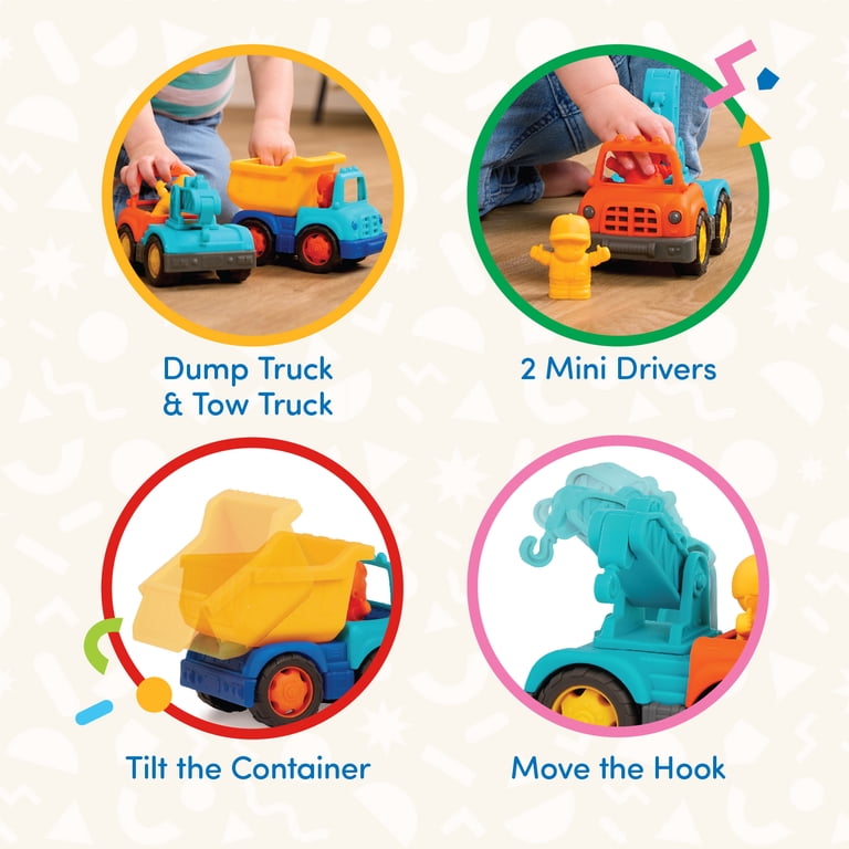 Battat Tough Truckies Construction Set with Tow & Dump Truck photo 2