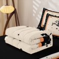 thumbnail image 6 of Homewish Rustic Western Cowboy Zipper Twin Comforter Sets with Fitted Sheet and 2 Pillowcases,Vintage Stars Zipper Bedding Set,Black Orange,Black Reversible,4pcs, 6 of 8