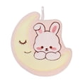 thumbnail image 2 of EWASWON Pink Easter Bunny Hand Towels, 2-Pack Soft Coral Fleece Kitchen & Bathroom Towels with Hanging Loop, 2 of 6