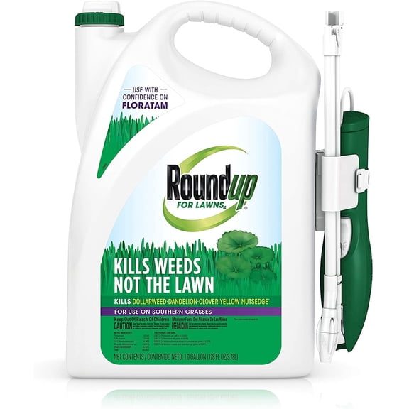 Roundup For Lawns4 Ready To Use - Kills 90  Weeds, Safe For Southern Grasses - 1 Gal.