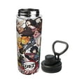 thumbnail image 2 of Demon Slayer 18oz Insulated Water Bottle With Handle, Stainless Steel Water Bottles With Wide Mouth, Double Wall Vacuum Sports Water Bottle, 2 of 8