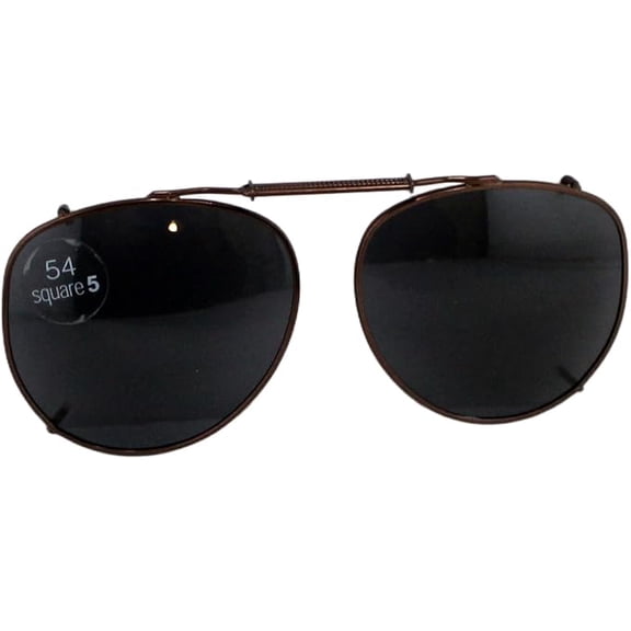 SolarShield 54 Square 5 Polarized Clip On Lenses Sunglasses