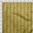 thumbnail image 4 of oneOone Rayon Lime Green Fabric Leaves Diy Clothing Quilting Fabric Print Fabric By Yard 56 Inch Wide, 4 of 4