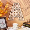 thumbnail image 5 of Hollow Wooden 3D Letter Wall Stickers for Home Wall Interior Background Decoration Letter.A 300x281x10mm, 5 of 6
