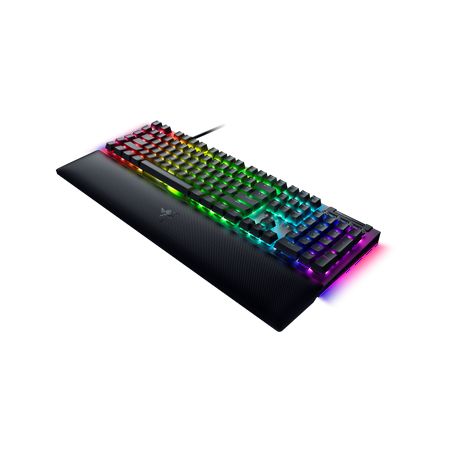 Razer - BlackWidow V4 Full Size Wired Mechanical Green Switch Gaming Keyboard with Chroma RGB - Black