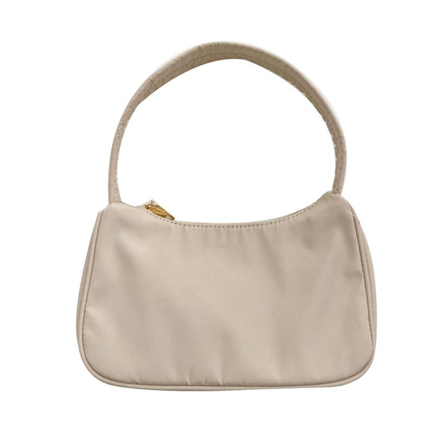 Bolso de nailon para axilas para mujer, bolsos de hombro pequeños Vintage para mujer, bolso de mano