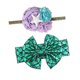 thumbnail image 1 of Diadema con lazo para el pelo a la moda 2ps para niña, lazo metálico para el pelo, niños, 1 of 4