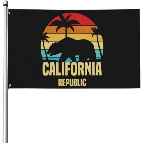 3x5 Ft California Republic California Bear Vintage Flag House Flag Garden flag outdoor banners Yard flag Boat Flag No Flag Pole