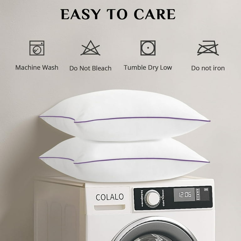 Pillows Standard Size Set of 4, Cooling and Supportive Bed Pillows