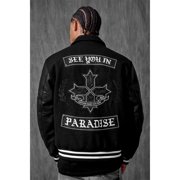 Jordan Craig Men Cross Varsity Jacket (Black)