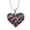 Dark Multi, variant on cocojewelry Small Heart Crystal Pave Pendant Necklace Valentine's Day Jewelry
