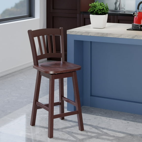 Swivel Seat Counter Stool - Walnut - Upgrade Seating Style