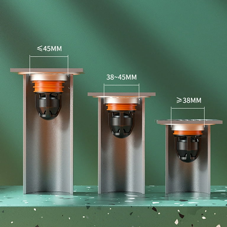 Cheers.US Shower Floor Drain Backflow Preventer One Way Drain Valve Sewer Core Magnetic Drainage Insert Drain Plug Oversized Core 6cm Width 4.5cm