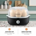 thumbnail image 3 of Hervidor eléctrico para huevos Elite Gourmet EGC115B con capacidad para 7 huevos, color negro, 3 of 6
