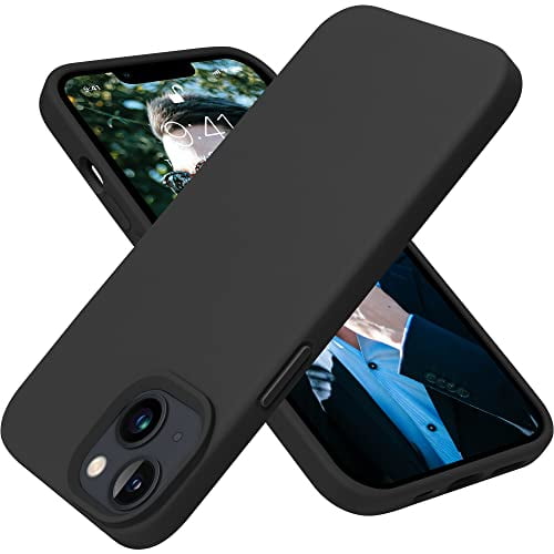 Designed for i-Phone 13 Phone Case, Silicone Shockproof Slim Thin Phone Case for i-Phone 13 6.1 inch (Black)