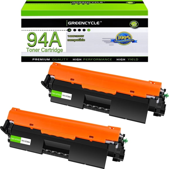 greencycle 2 Pack CF294A Compatible Toner cartridge Replacement for CF294A 94A Black Toner Use for Laser Jet Pro MFP M148dw M148fdw M118dw M118 M149fdw Printer(1200 Pages)